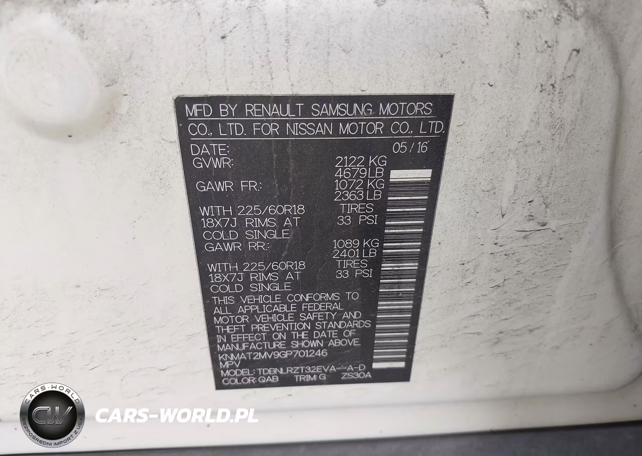 2016 Nissan Rogue Sl VIN:KNMAT2MV9GP701246 - 9