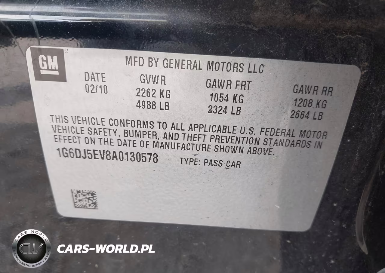 2010 Cadillac Cts Performance VIN:1G6DJ5EV8A0130578 - 9