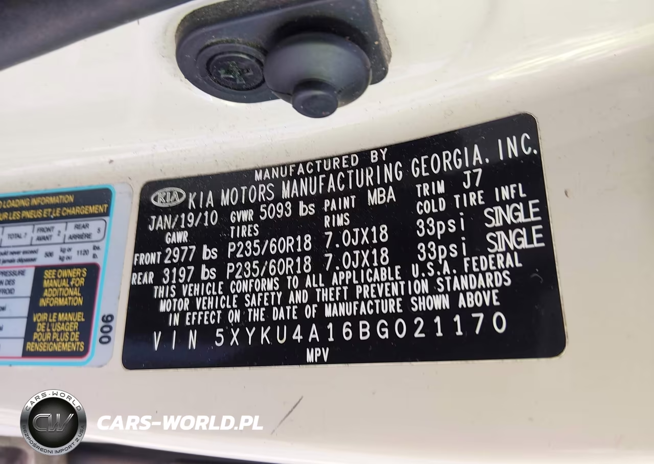 2011 Kia Sorento Ex VIN:5XYKU4A16BG021170 - 9