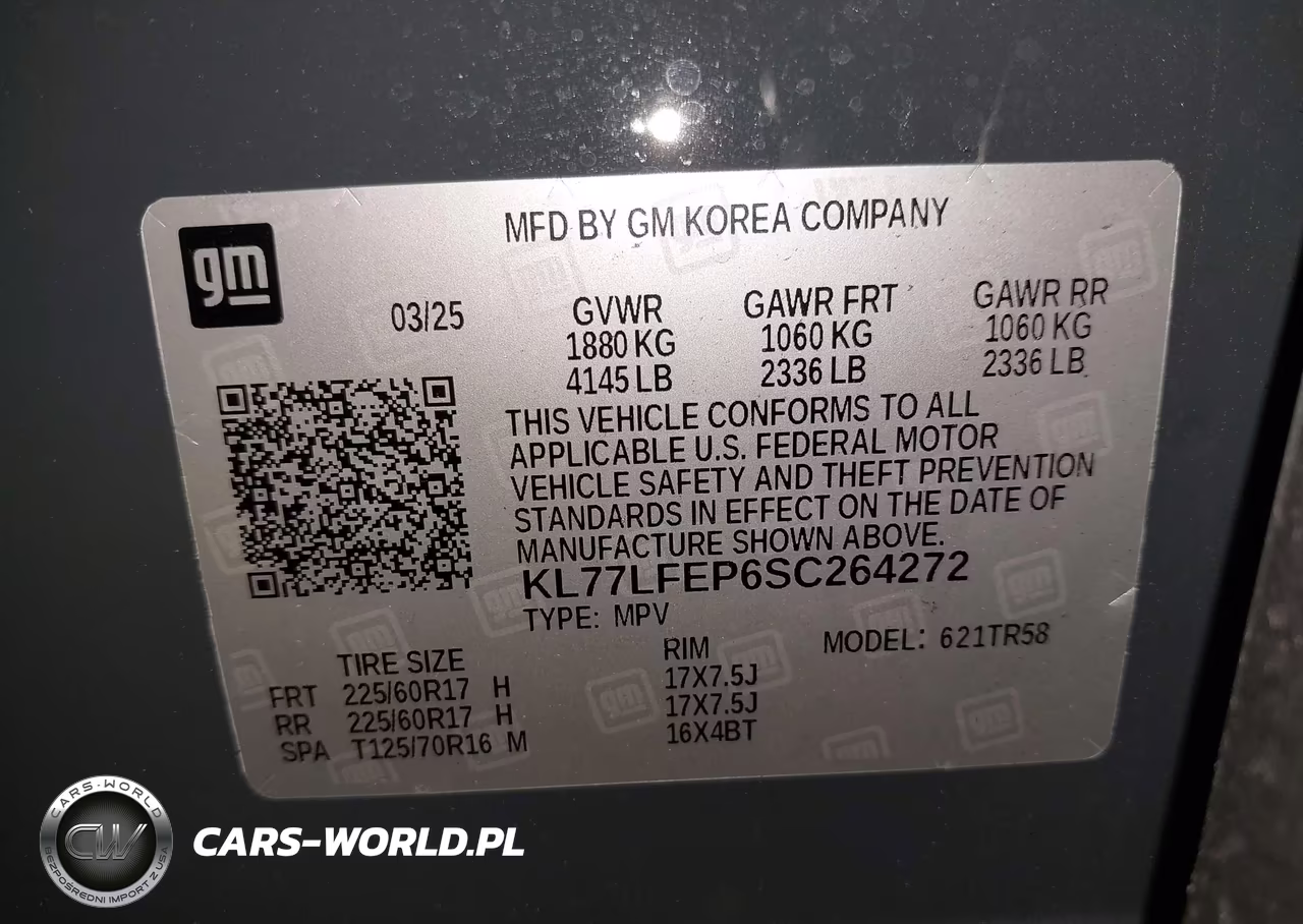 2025 Chevrolet Trax Fwd Ls VIN:KL77LFEP6SC264272 - 9