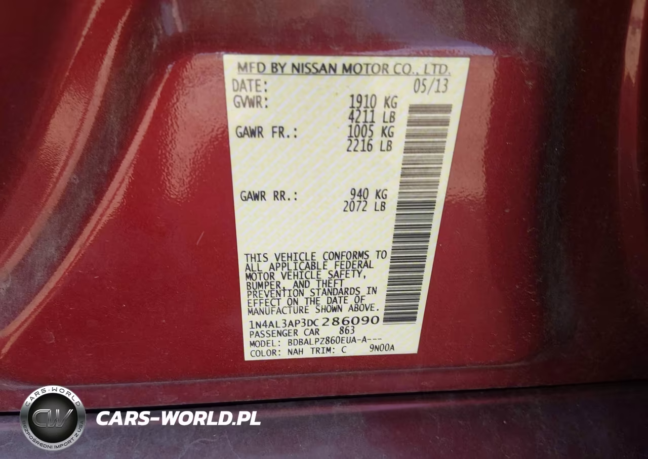 2013 Nissan Altima 2.5 VIN:1N4AL3AP3DC286090 - 9