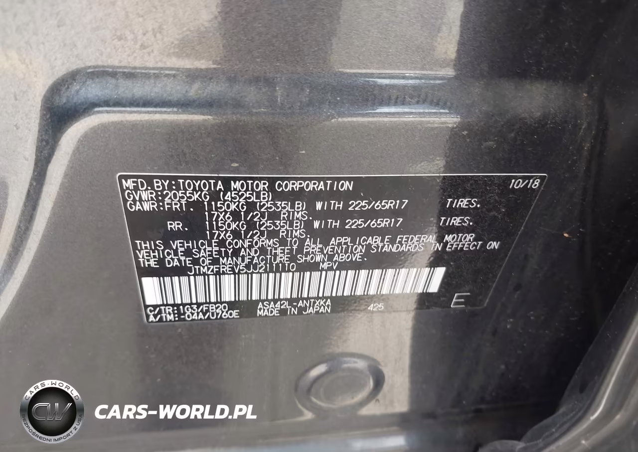 2018 Toyota Rav4 Le VIN:JTMZFREV5JJ211110 - 9