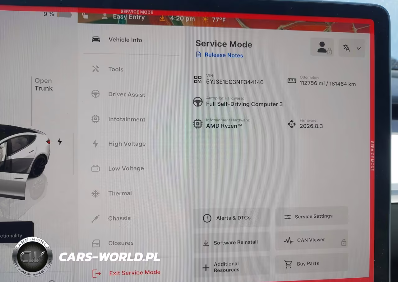 2022 Tesla Model 3 Performance Dual Motor All-Wheel Drive VIN:5YJ3E1EC3NF344146 - 7