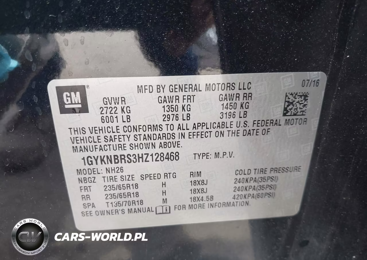 2017 Cadillac Xt5 Luxury VIN:1GYKNBRS3HZ128468 - 9