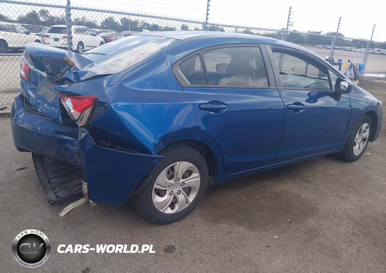 2014 Honda Civic Lx VIN:2HGFB2F57EH500079 - 4