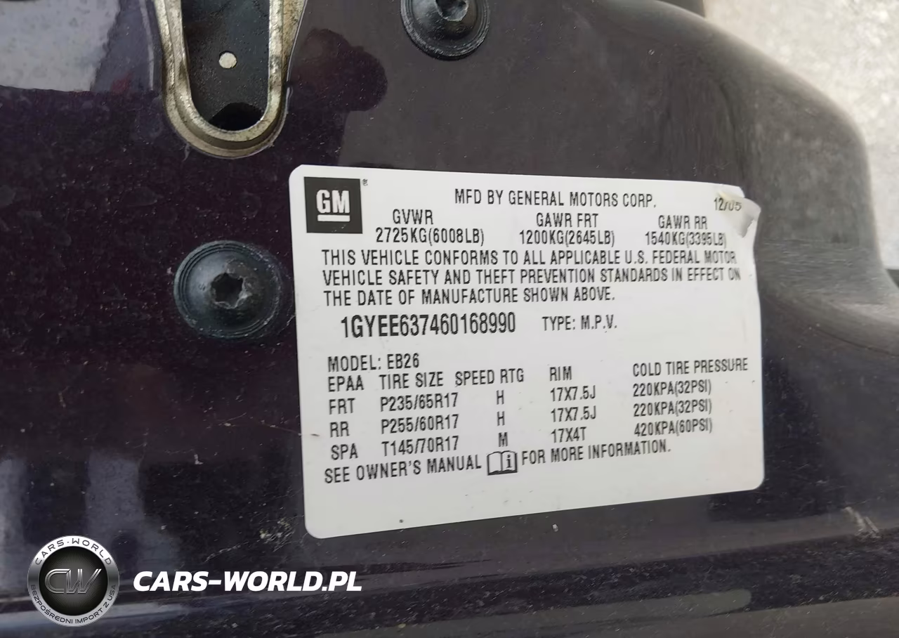 2006 Cadillac Srx V6 VIN:1GYEE637460168990 - 9