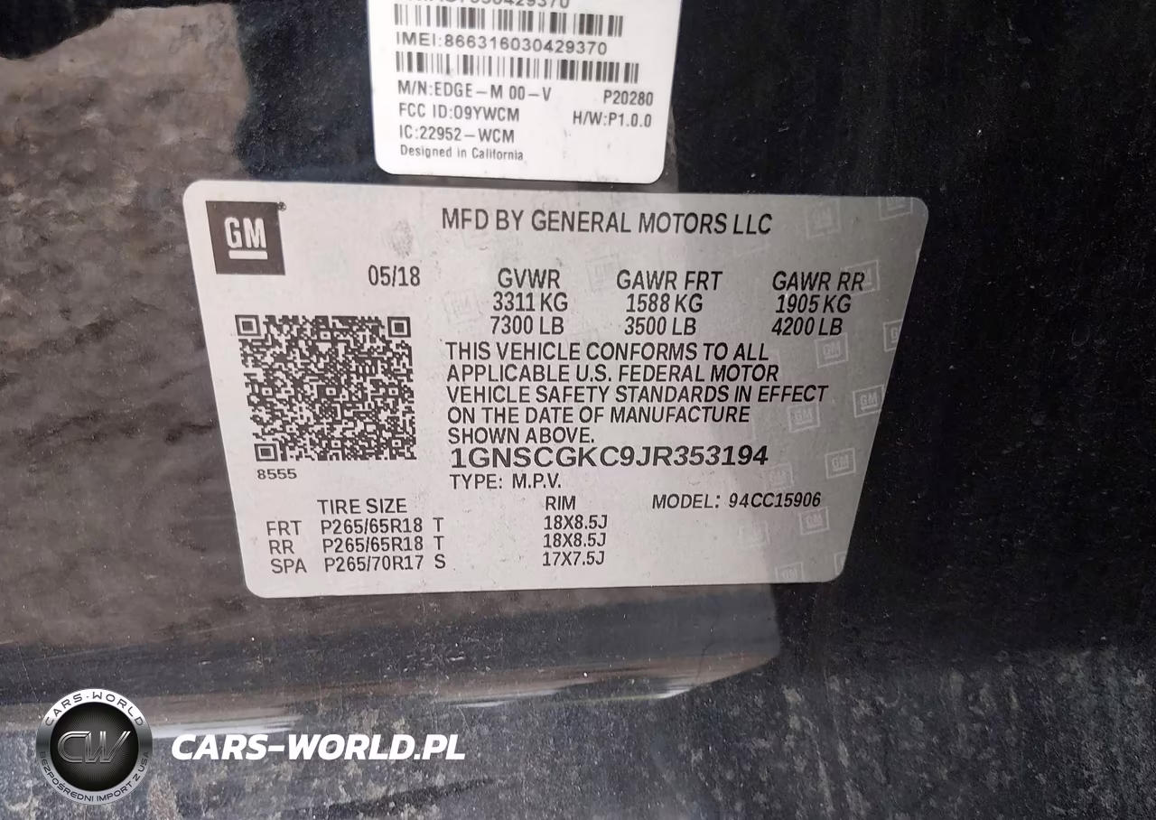 2018 Chevrolet Suburban Ls VIN:1GNSCGKC9JR353194 - 9