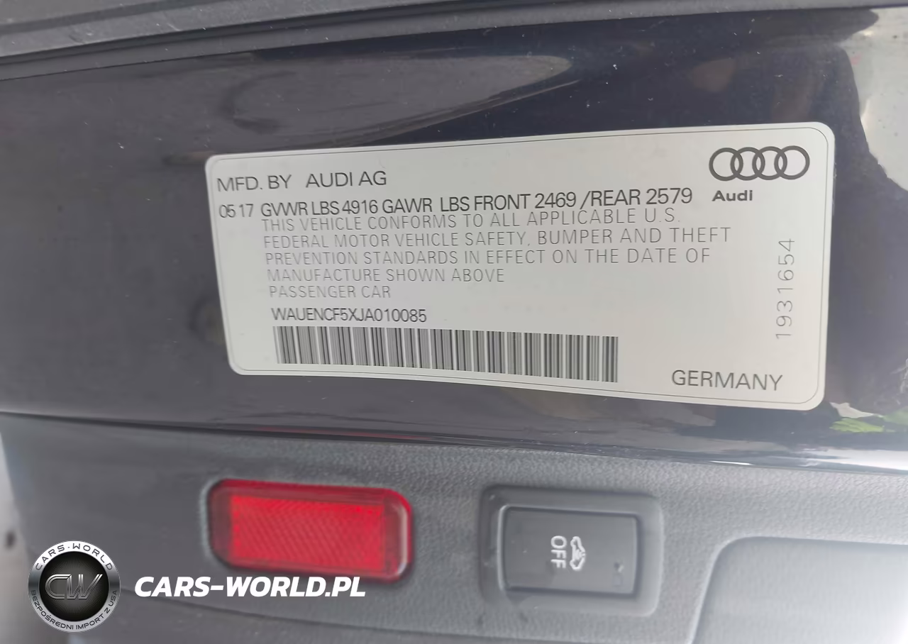 2018 Audi A5 2.0T Premium VIN:WAUENCF5XJA010085 - 9