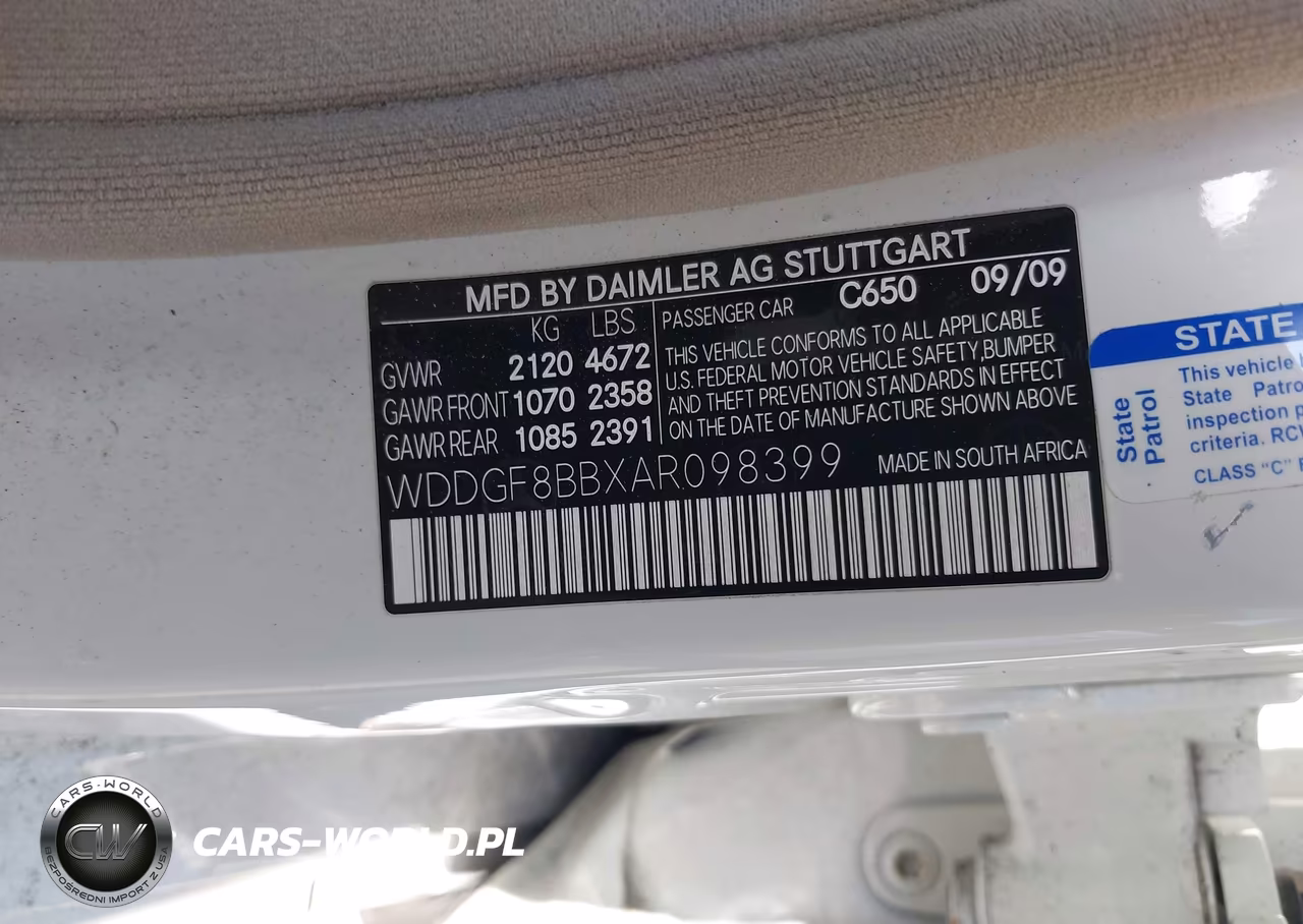 2010 Mercedes-Benz C 300 Luxury 4Matic-Sport 4Matic VIN:WDDGF8BBXAA908399 - 9
