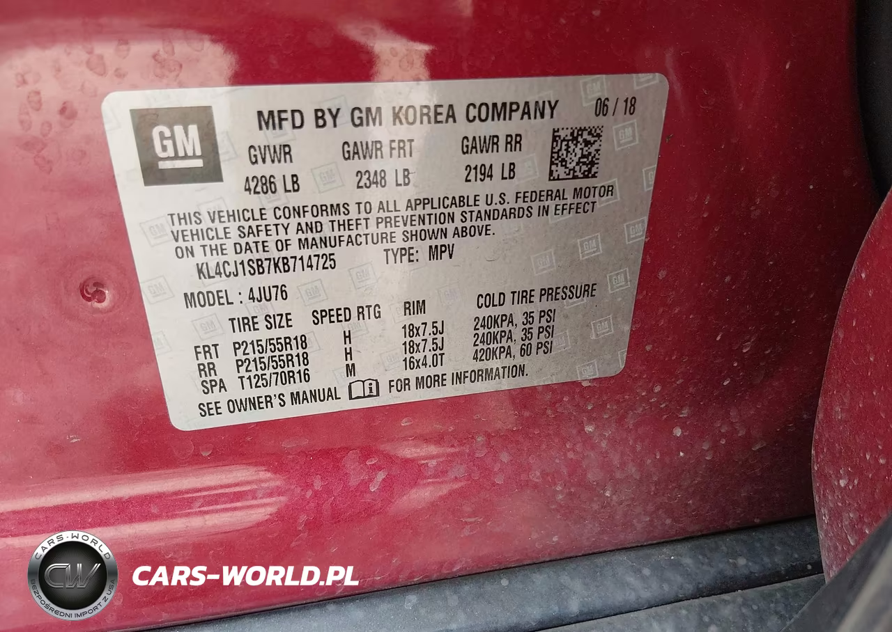 2019 Buick Encore Fwd Sport Touring VIN:KL4CJ1SB7KB714725 - 9