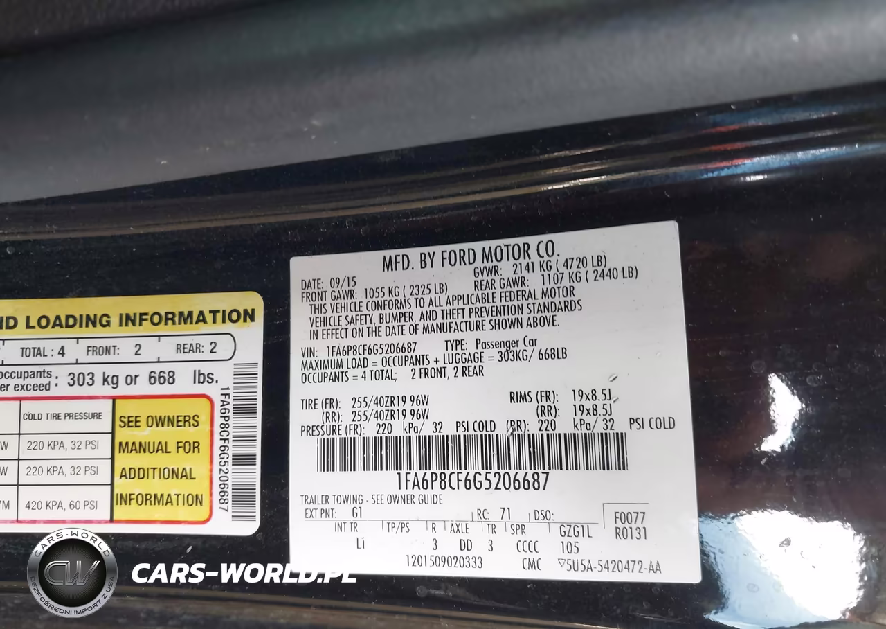 2016 Ford Mustang Gt-Gt Premium VIN:1FA6P8CF6G5206687 - 9