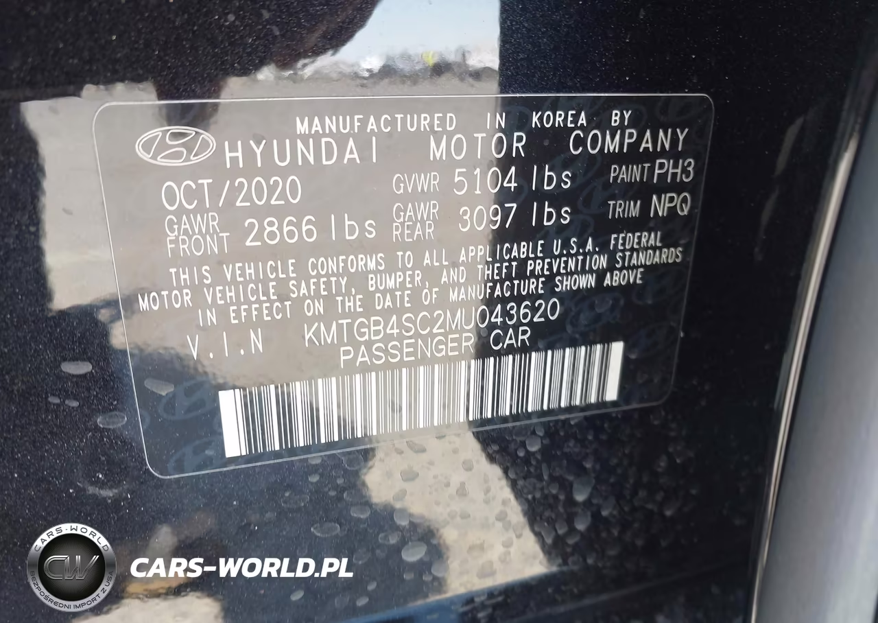 2021 Genesis G80 2.5T Rwd VIN:KMTGB4SC2MU043620 - 9