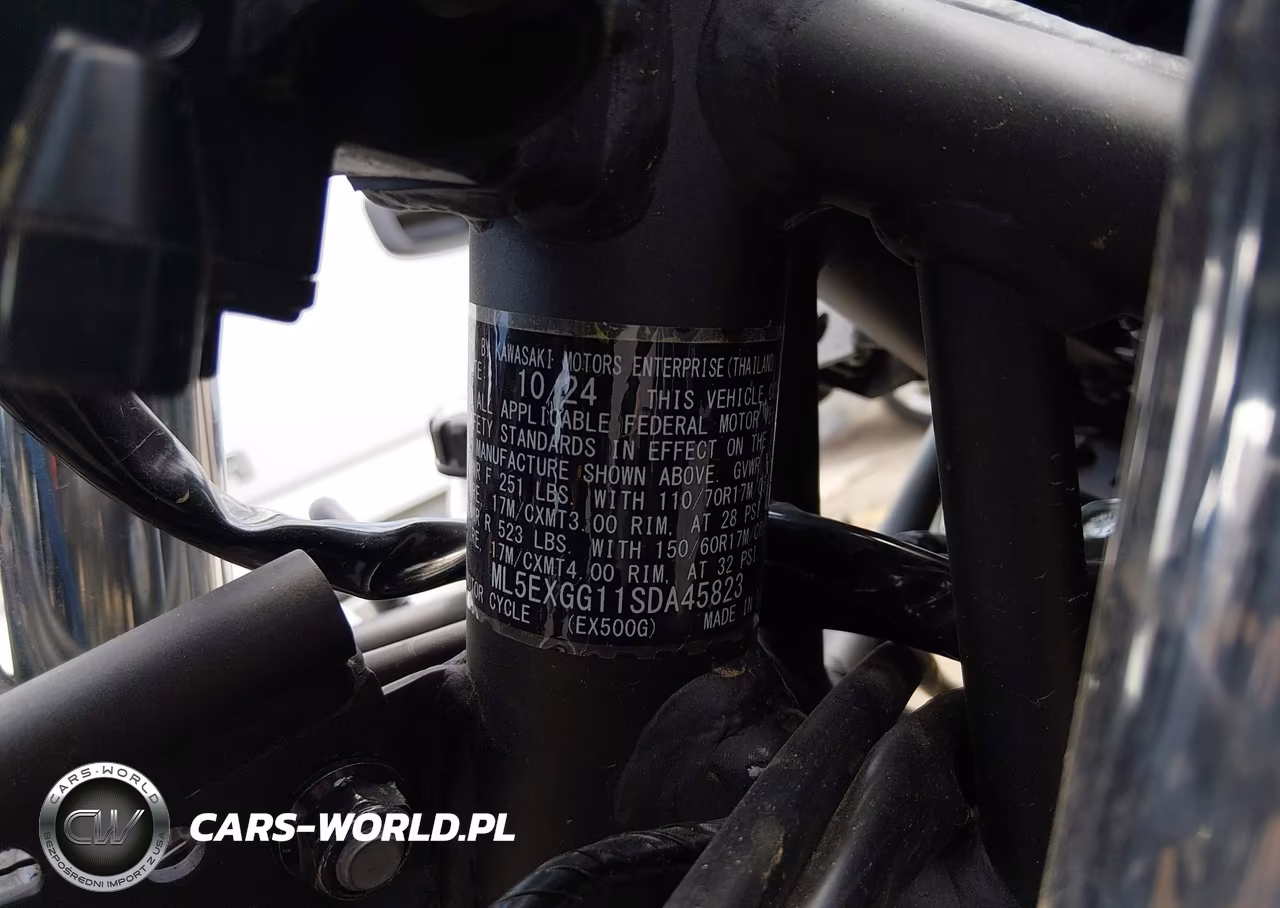 2025 Kawasaki Ex500 VIN:ML5EXGG11SDA45823 - 10