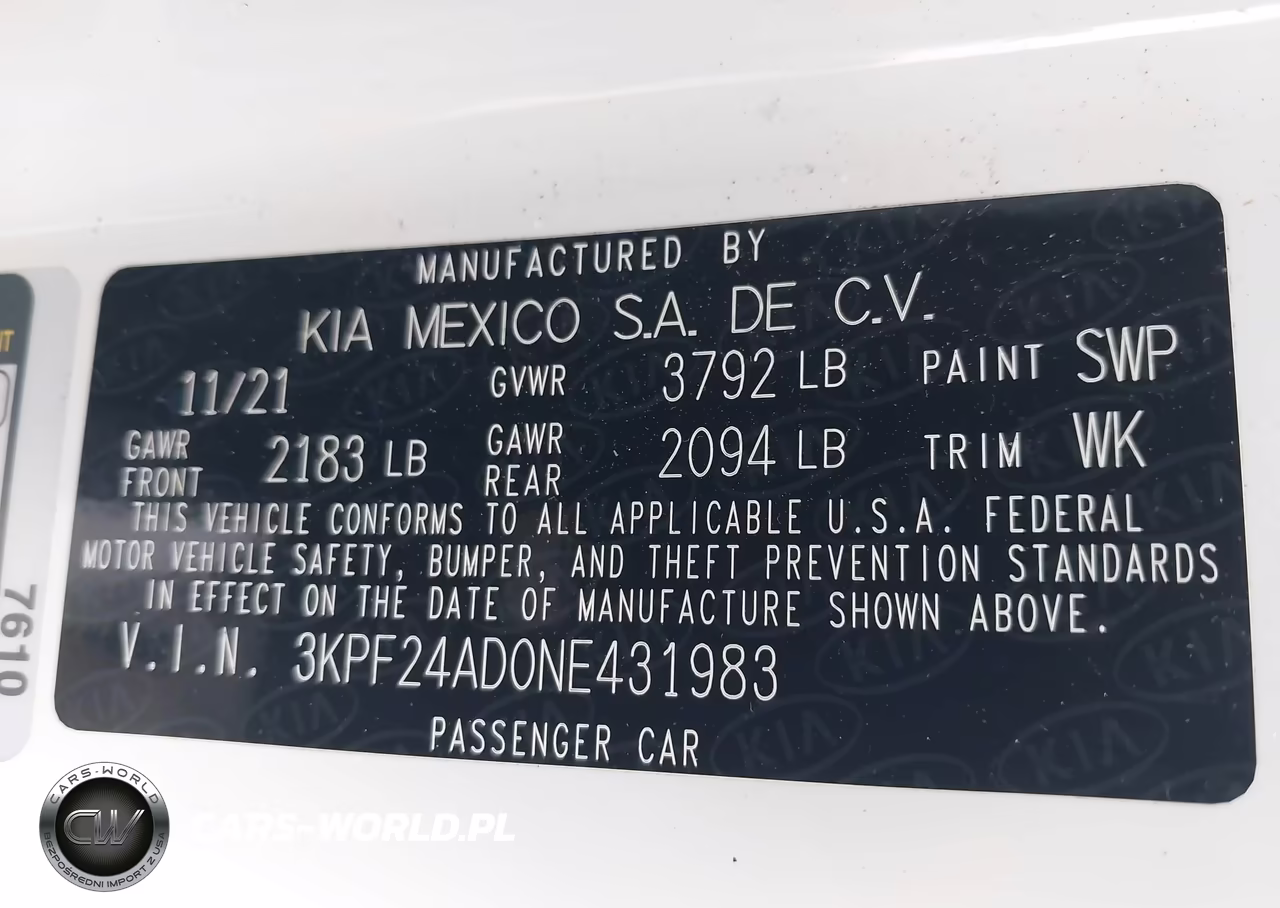2022 Kia Forte Lxs VIN:3KPF24AD0NE431983 - 9