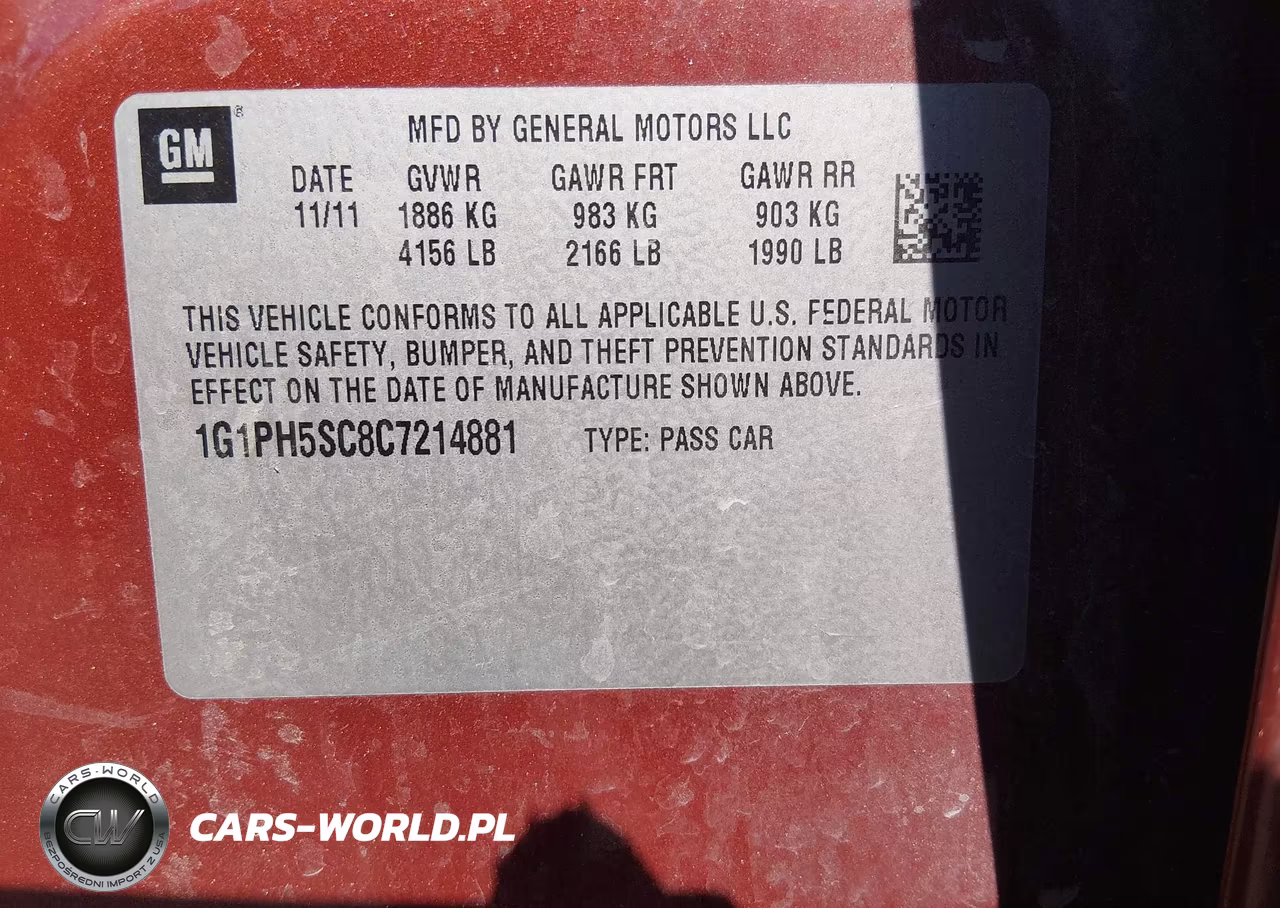 2012 Chevrolet Cruze Ltz VIN:1G1PH5SC8C7214881 - 9