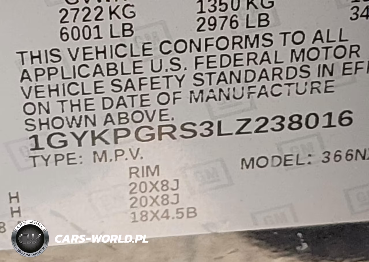 2020 Cadillac Xt6 Awd Sport VIN:1GYKPGRS3LZ238016 - 9