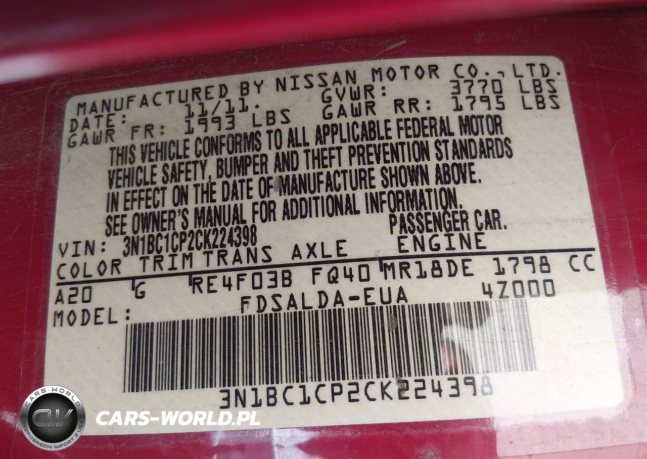 2012 Nissan Versa 1.8 S VIN:3N1BC1CP2CK224398 - 9