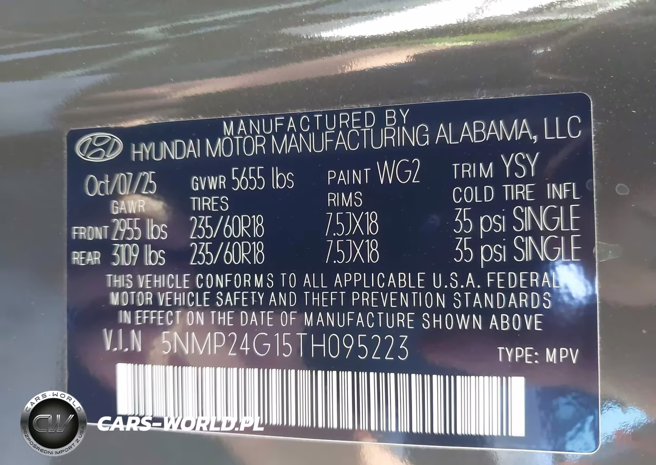 2026 Hyundai Santa Fe Hybrid Sel VIN:5NMP24G15TH095223 - 9