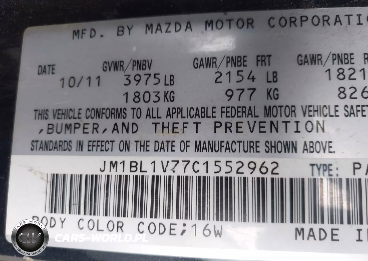 2012 Mazda Mazda3 I Touring VIN:JM1BL1V77C1552962 - 9