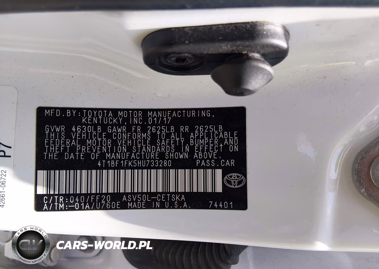 2017 Toyota Camry Se VIN:4T1BF1FK5HU733280 - 9