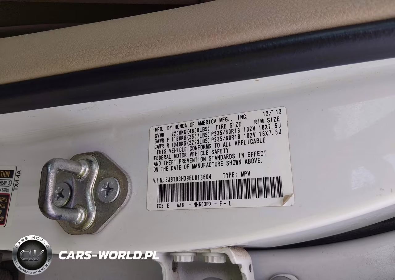 2014 Acura Rdx VIN:5J8TB3H39EL013604 - 9