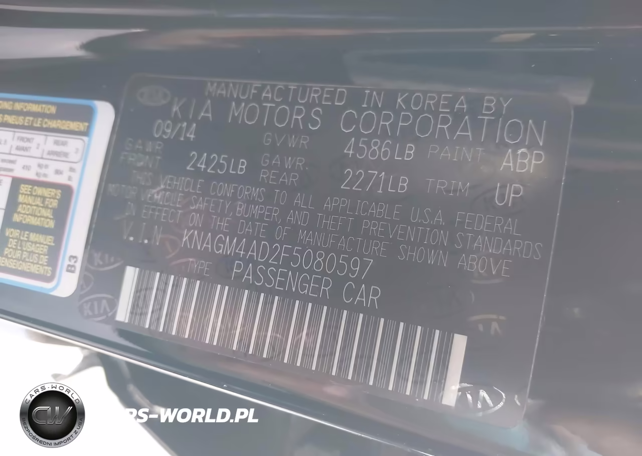 2015 Kia Optima Hybrid VIN:KNAGM4AD2F5080597 - 9