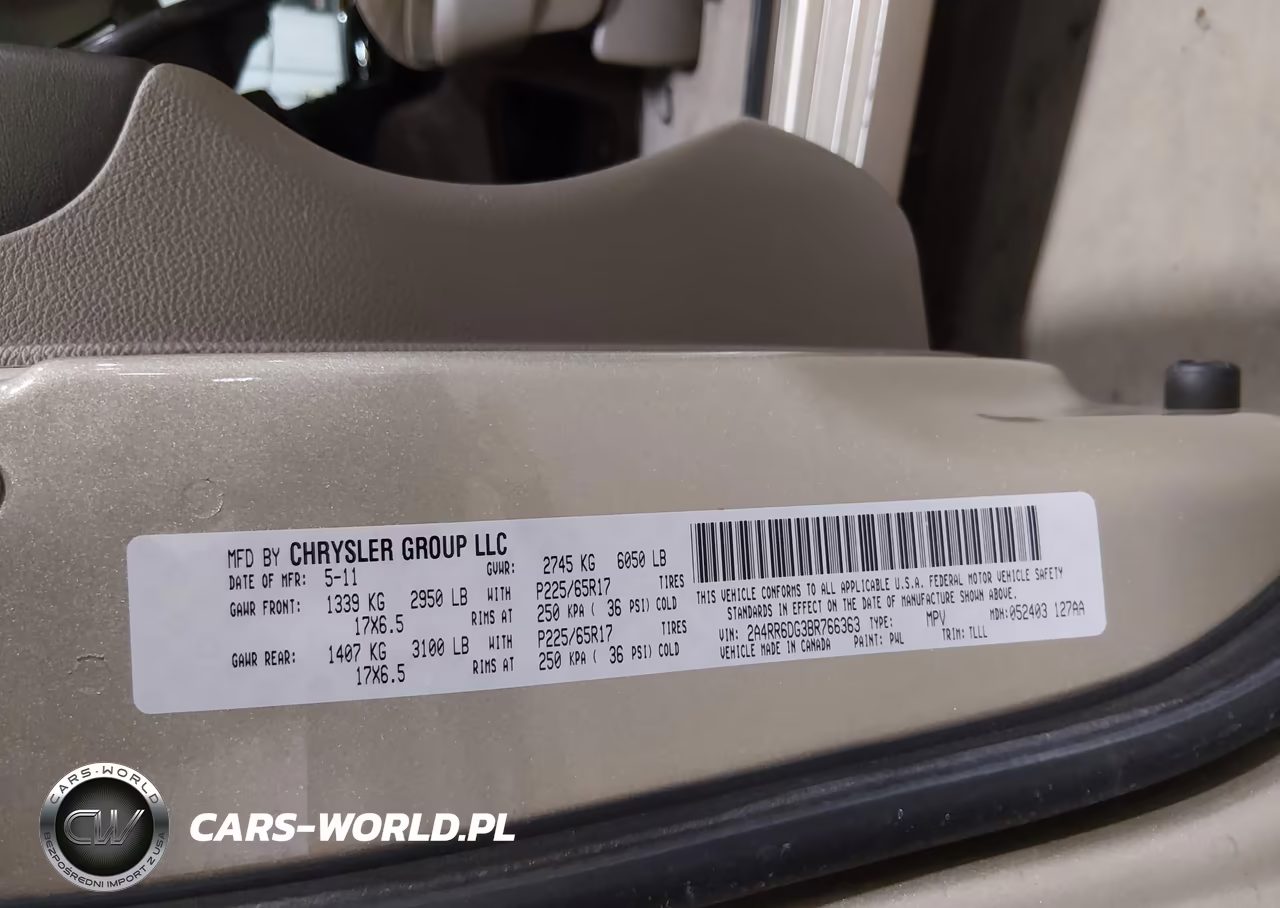 2011 Chrysler Town & Country Limited VIN:2A4RR6DG3BR766363 - 9
