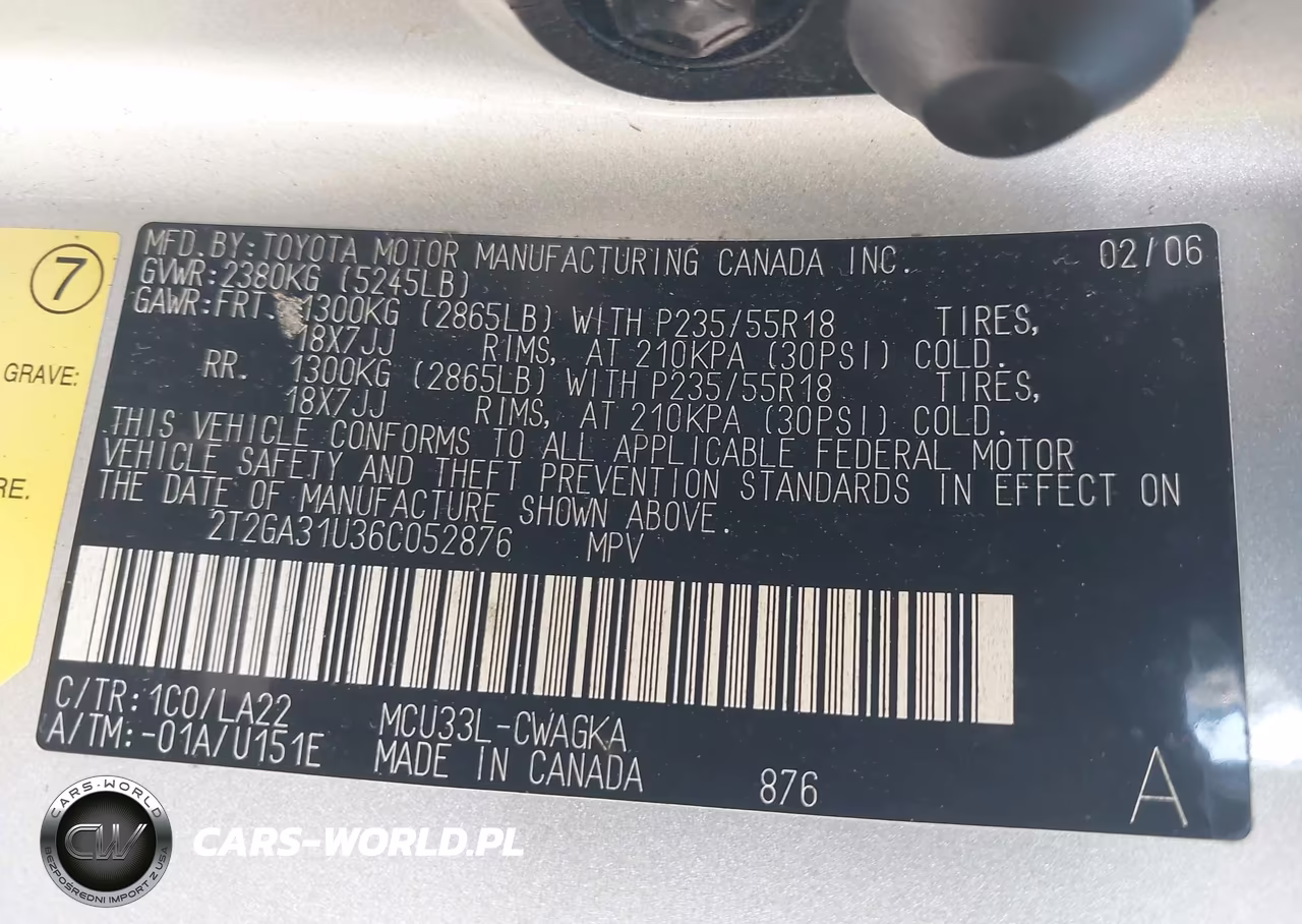 2006 Lexus Rx 330 VIN:2T2GA31U36C052876 - 9