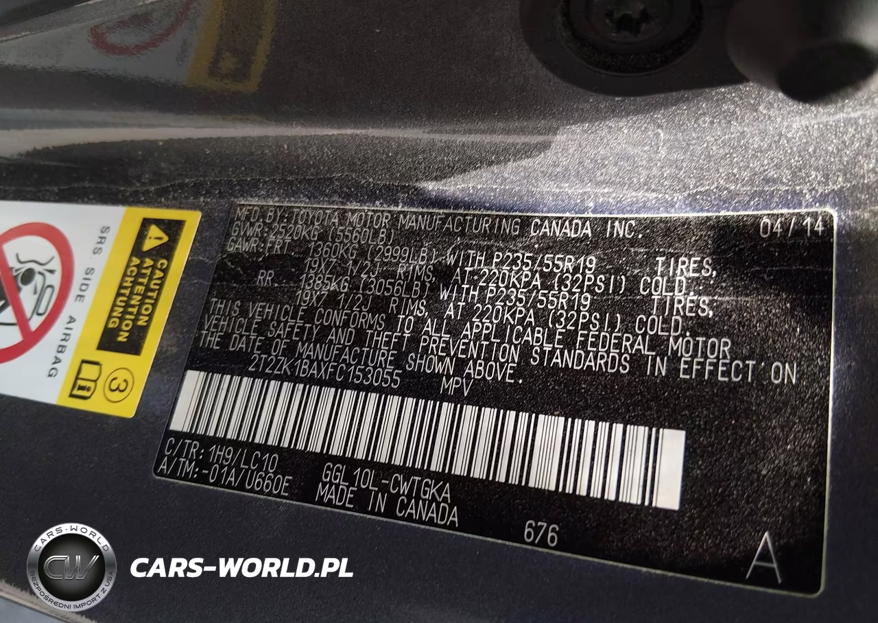 2015 Lexus Rx 350 VIN:2T2ZK1BAXFC153055 - 9