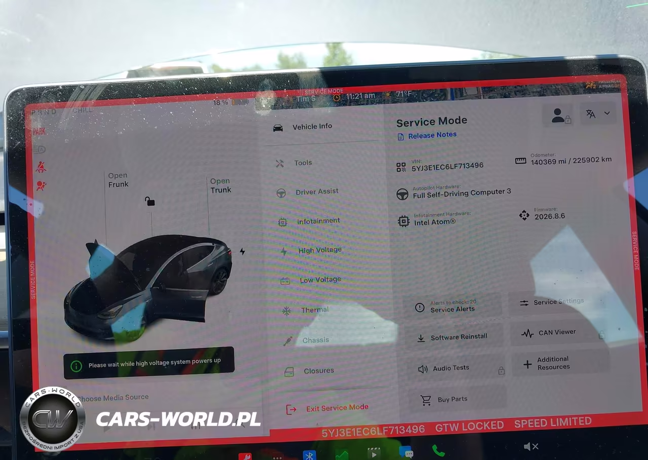 2020 Tesla Model 3 Performance Dual Motor All-Wheel Drive VIN:5YJ3E1EC6LF713496 - 7