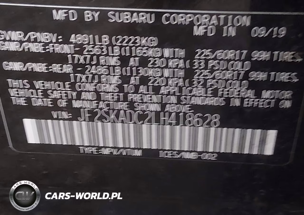 2020 Subaru Forester VIN:JF2SKADC2LH418628 - 9