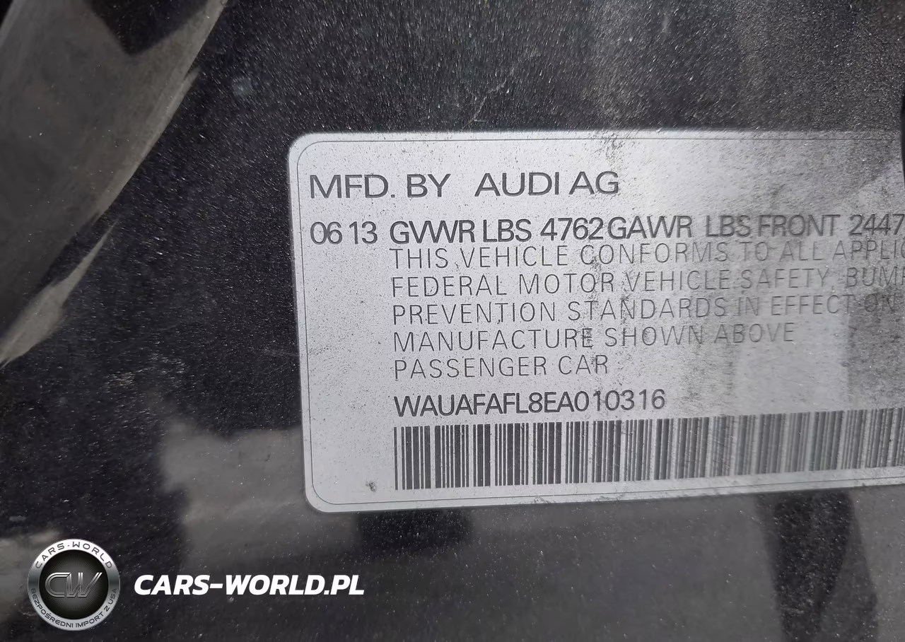 2014 Audi A4 2.0T Premium VIN:WAUAFAFL8EA010316 - 9