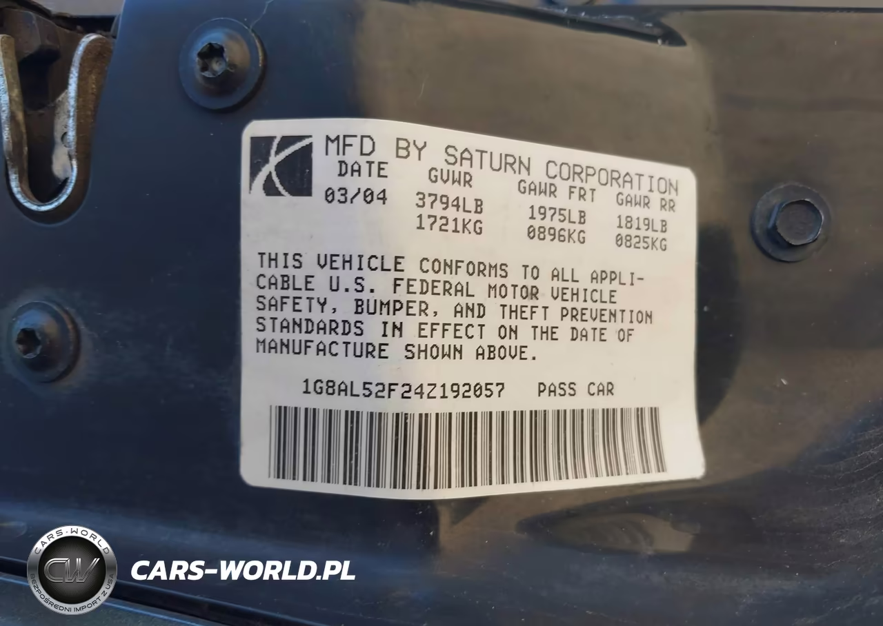 2004 Saturn Ion Ion 3 VIN:1G8AL52F24Z192057 - 9