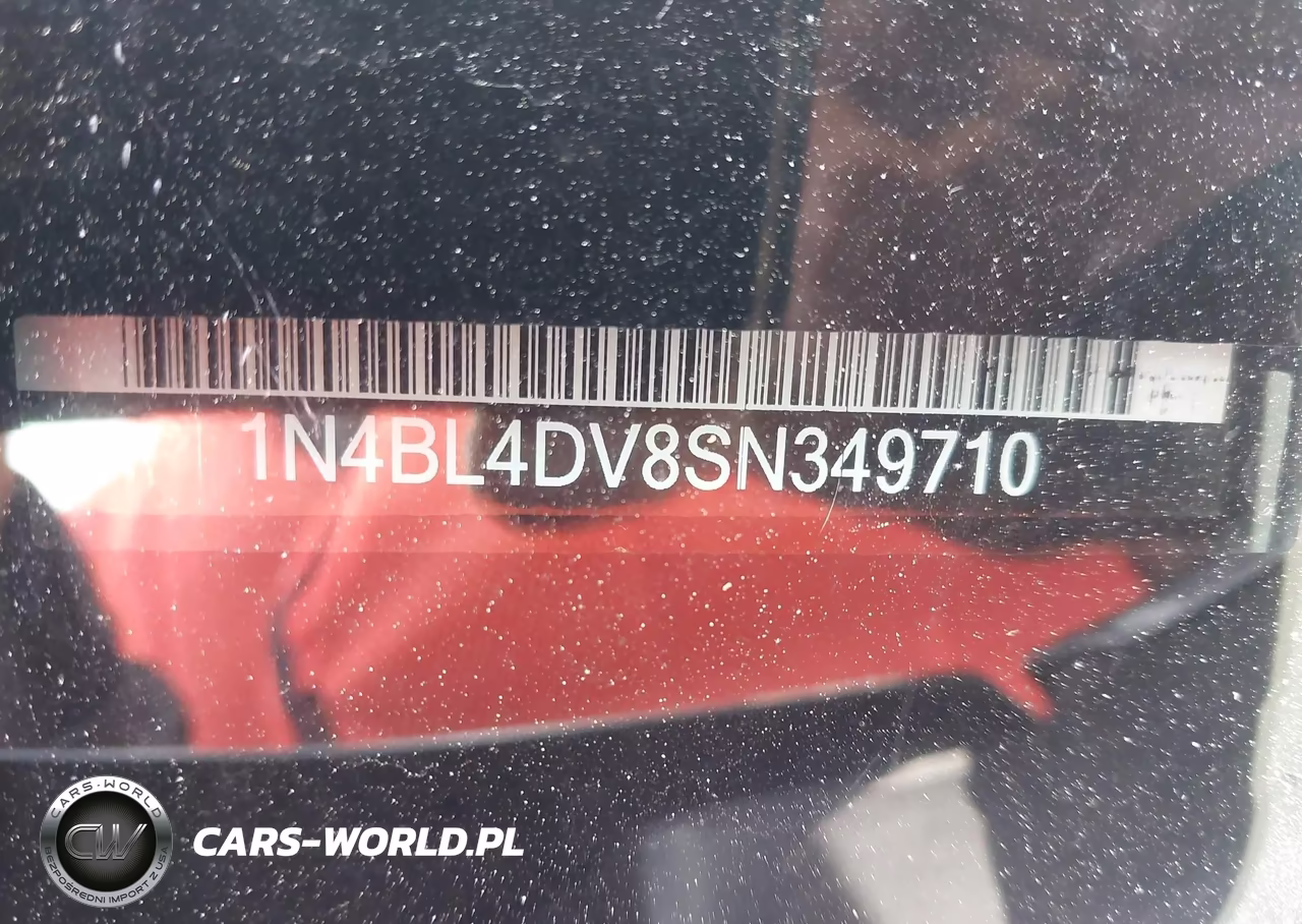 2025 Nissan Altima Sv Fwd VIN:1N4BL4DV8SN349710 - 9