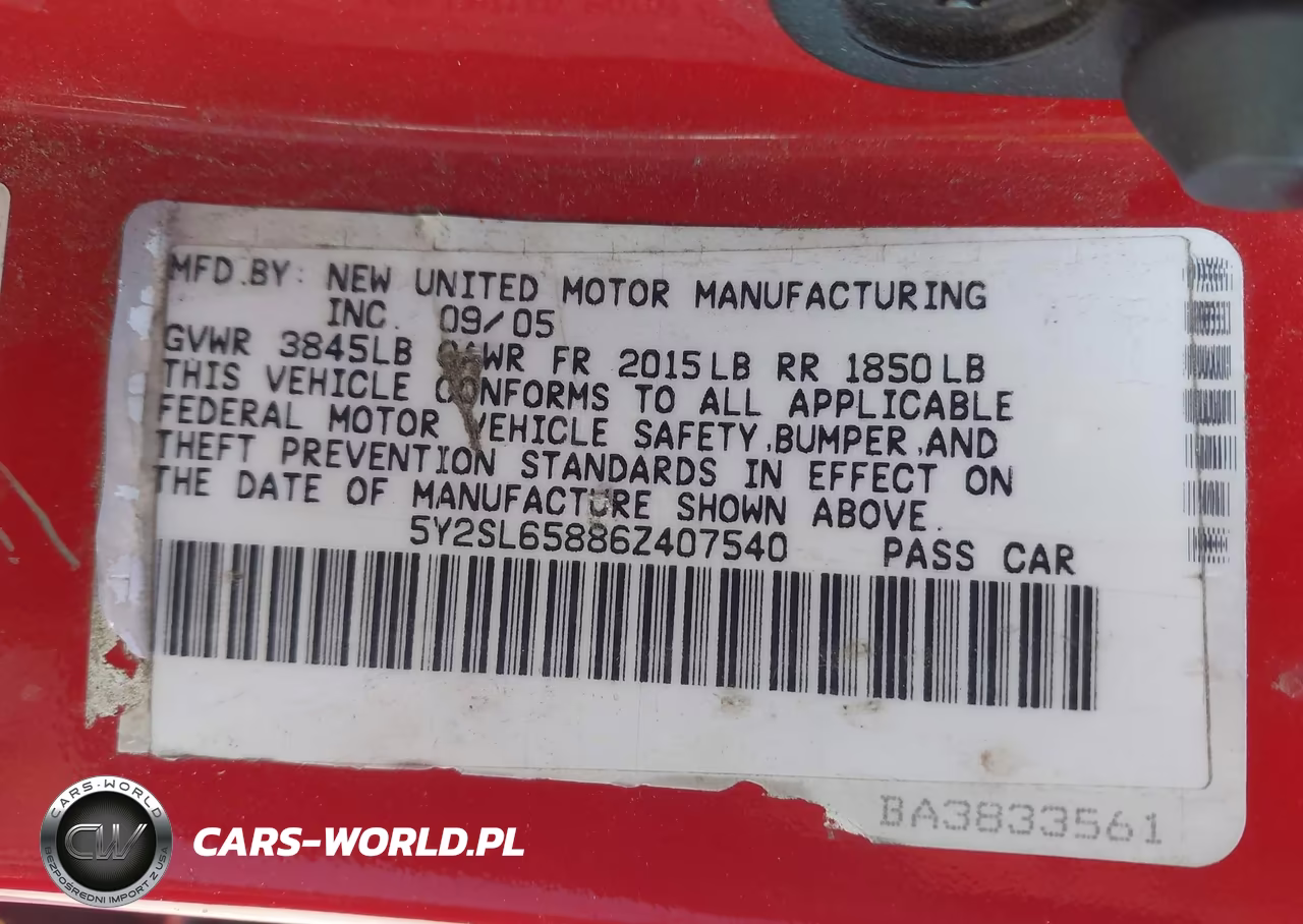 2006 Pontiac Vibe VIN:5Y2SL65886Z407540 - 9