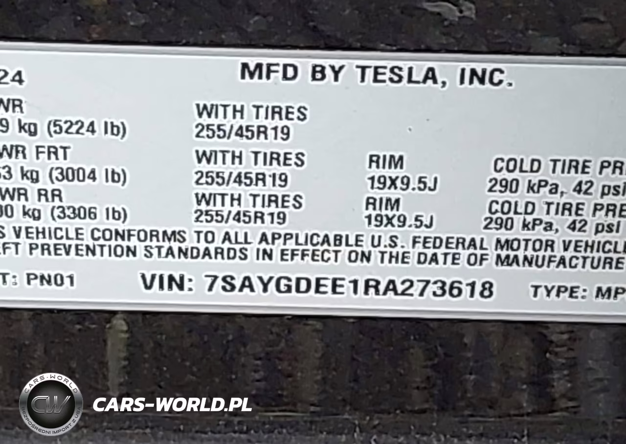 2024 Tesla Model Y Long Range Dual Motor All-Wheel Drive VIN:7SAYGDEE1RA273618 - 9