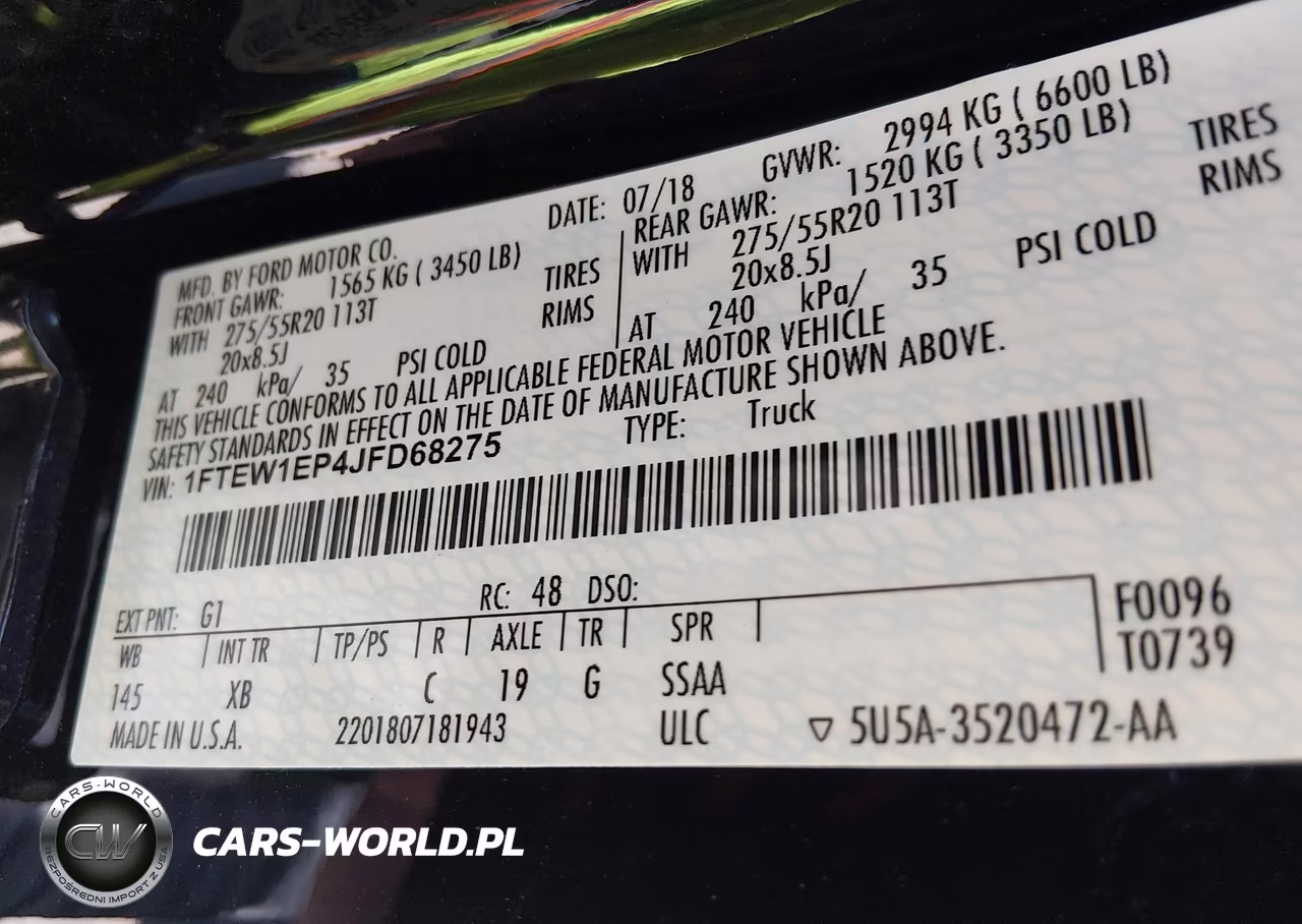 2018 Ford F-150 Xlt VIN:1FTEW1EP4JFD68275 - 9