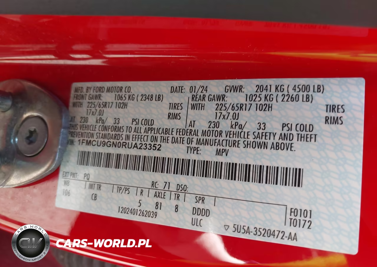 2024 Ford Escape Active VIN:1FMCU9GN0RUA23352 - 9
