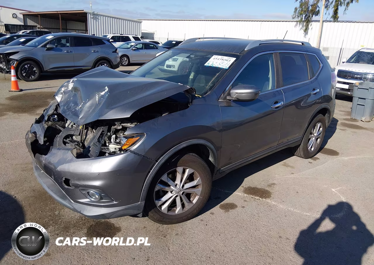 2016 Nissan Rogue Sv VIN:KNMAT2MV2GP736209 - 2
