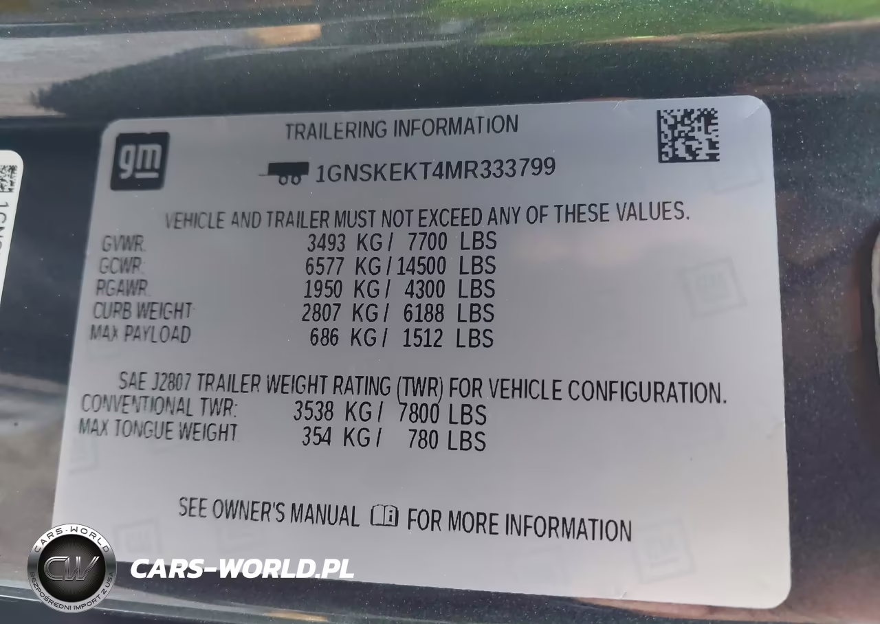 2021 Chevrolet Suburban 4Wd Rst VIN:1GNSKEKT4MR333799 - 9
