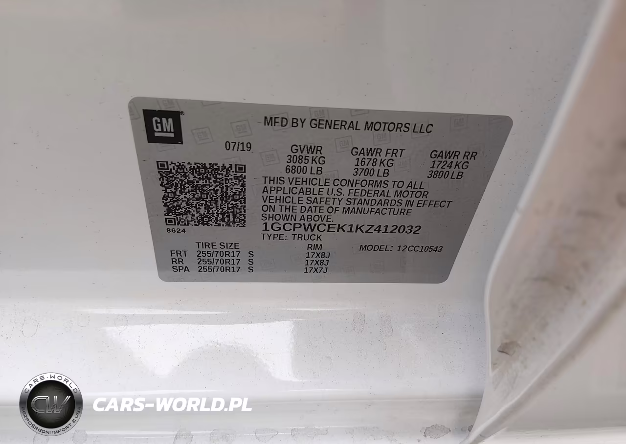2019 Chevrolet Silverado 1500 Lt VIN:1GCPWCEK1KZ412032 - 9