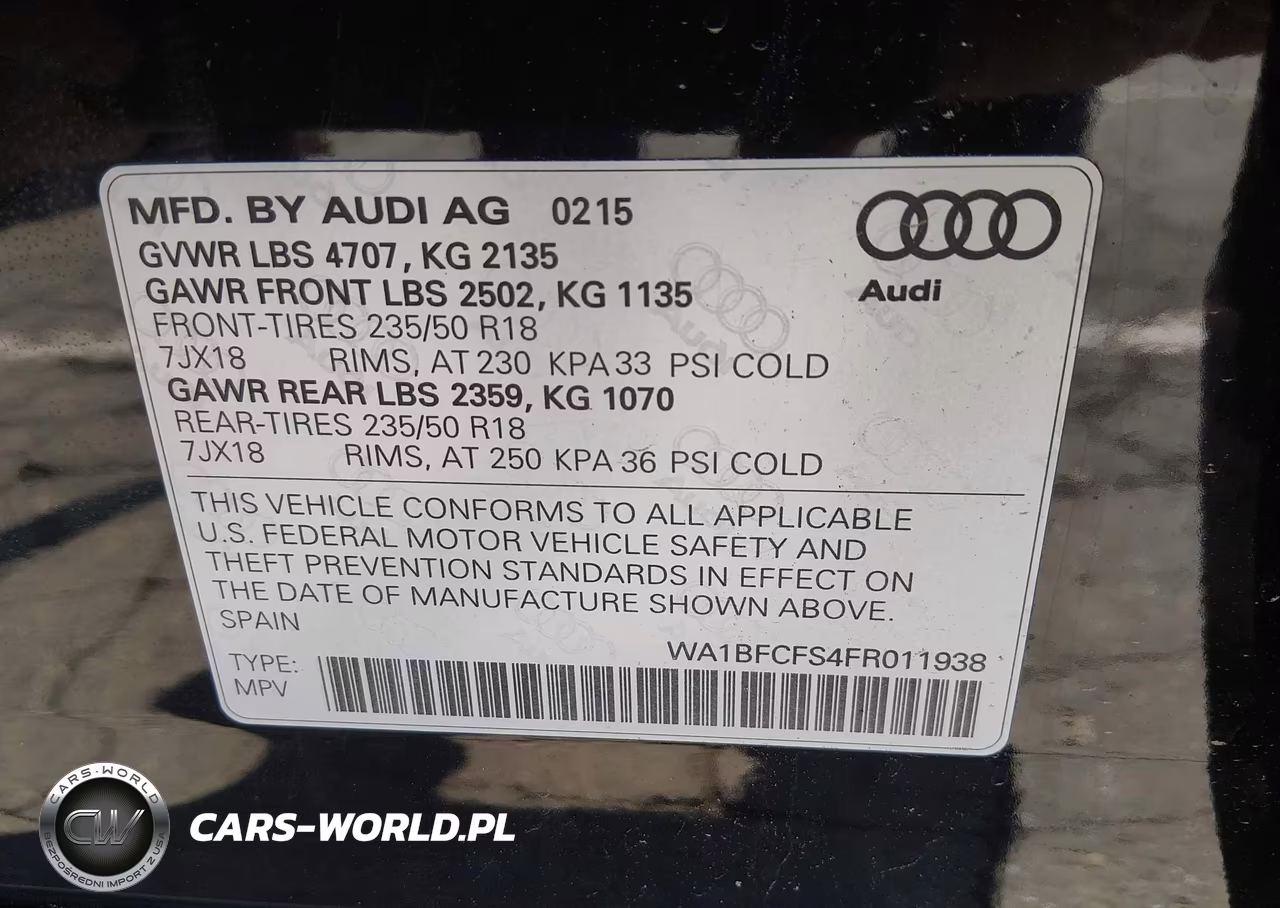 2015 Audi Q3 2.0T Premium Plus VIN:WA1BFCFS4FR011938 - 9