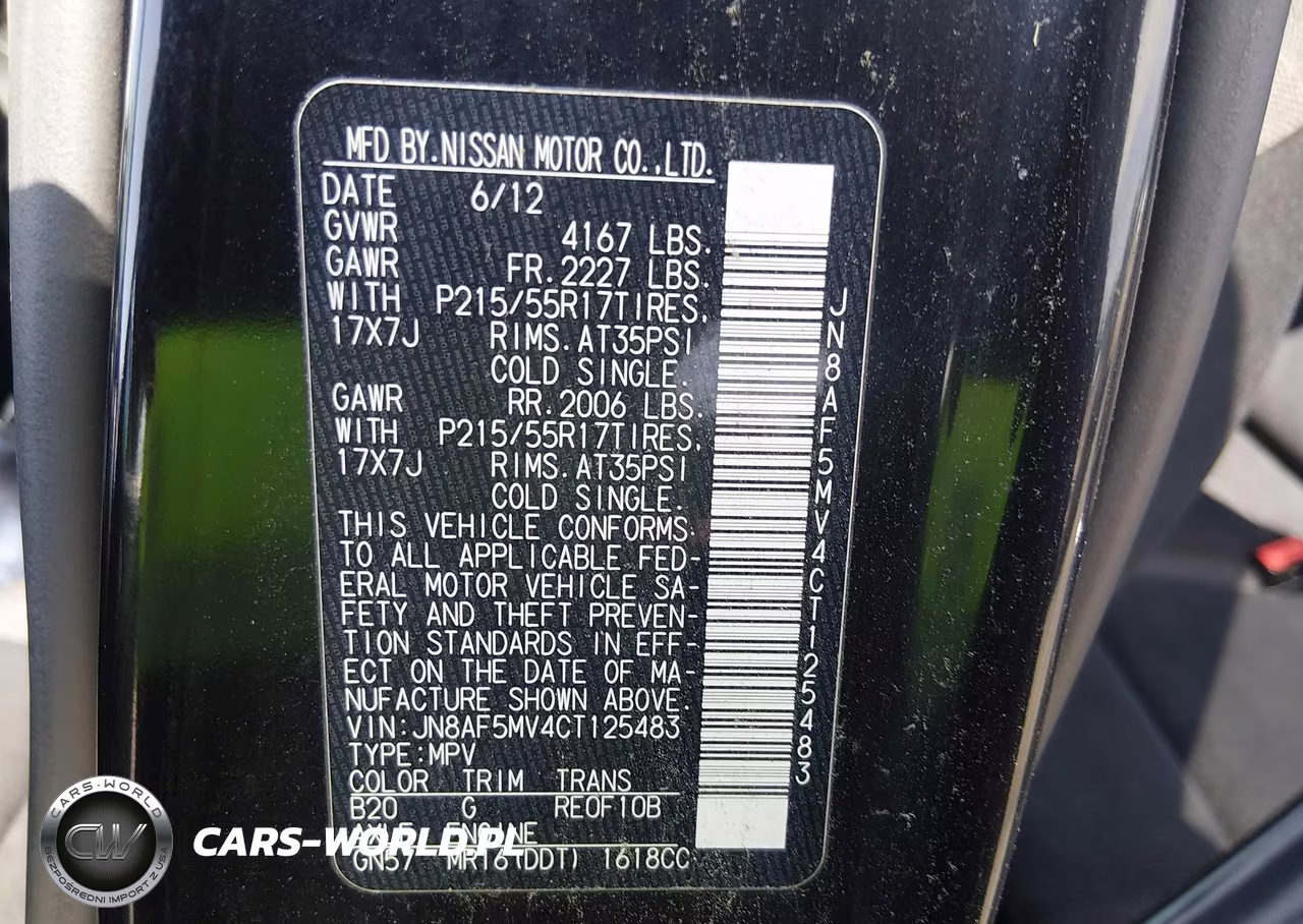 2012 Nissan Juke Sv VIN:JN8AF5MV4CT125483 - 9
