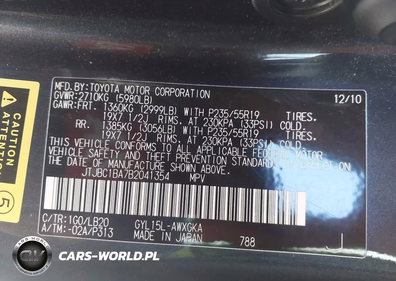2011 Lexus Rx 450H VIN:JTJBC1BA7B2041354 - 9