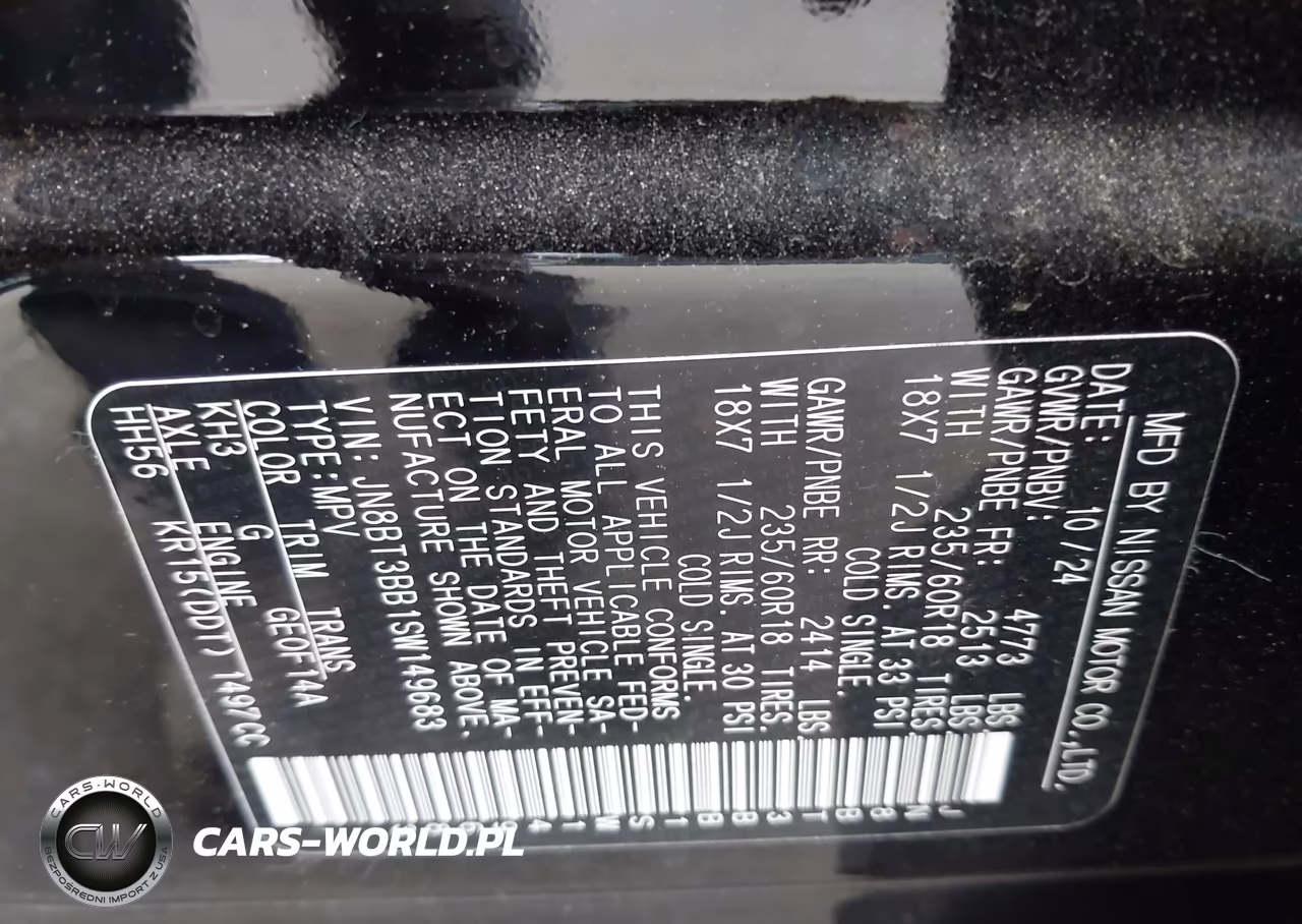 2025 Nissan Rogue Sv Intelligent Awd VIN:JN8BT3BB1SW149683 - 9