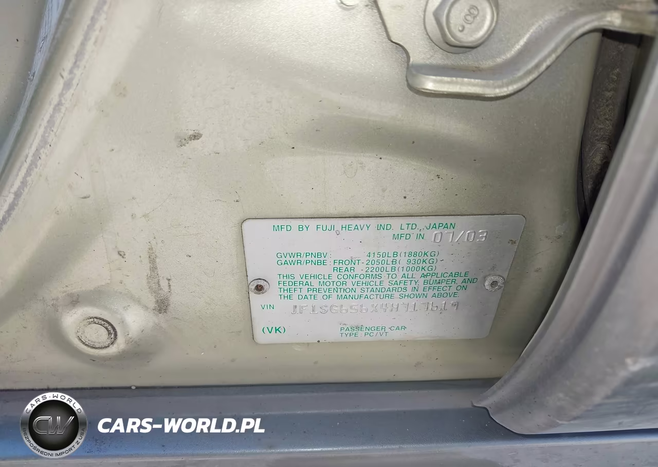 2004 Subaru Forester 2.5Xs VIN:JF1SG656X4H717619 - 9