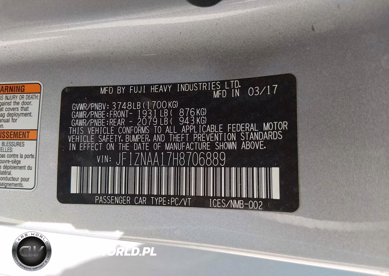 2017 Toyota 86 VIN:JF1ZNAA17H8706889 - 9