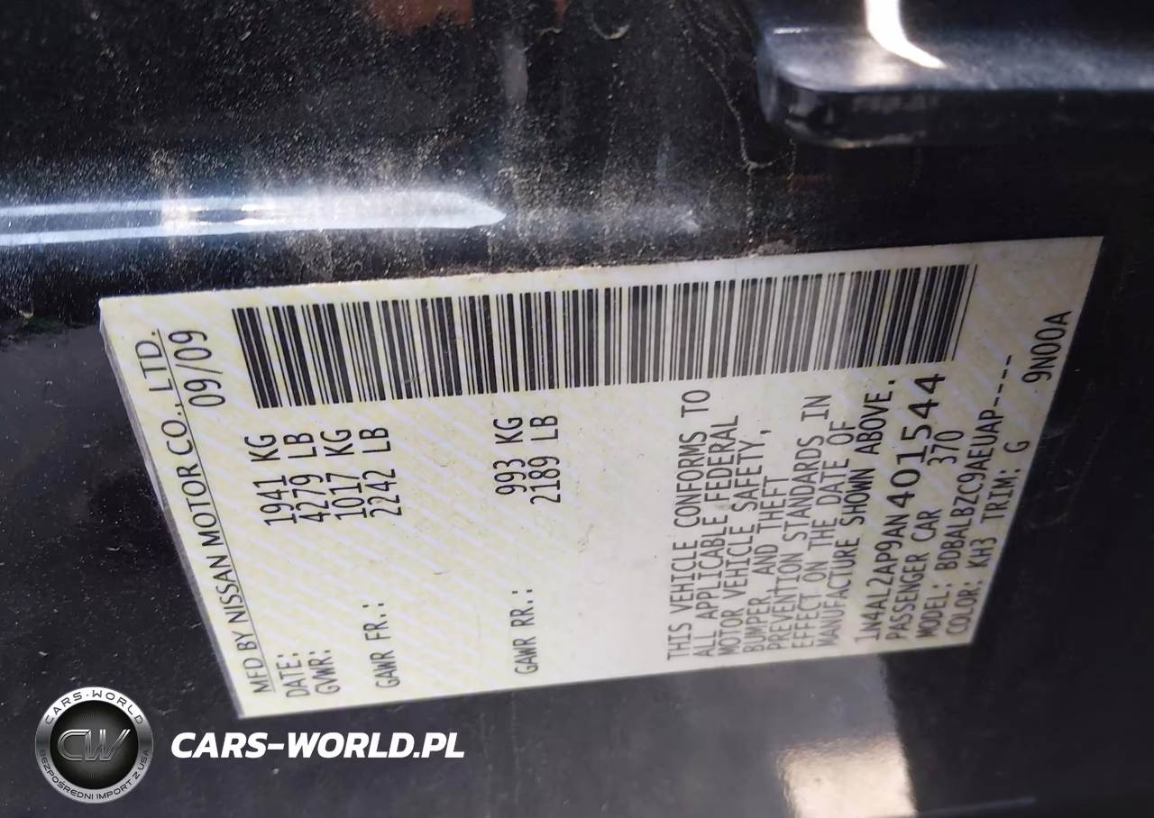 2010 Nissan Altima 2.5 S VIN:1N4AL2AP9AN401544 - 9