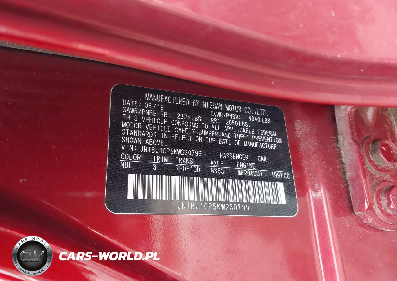 2019 Nissan Rogue Sport S VIN:JN1BJ1CP5KW230799 - 9