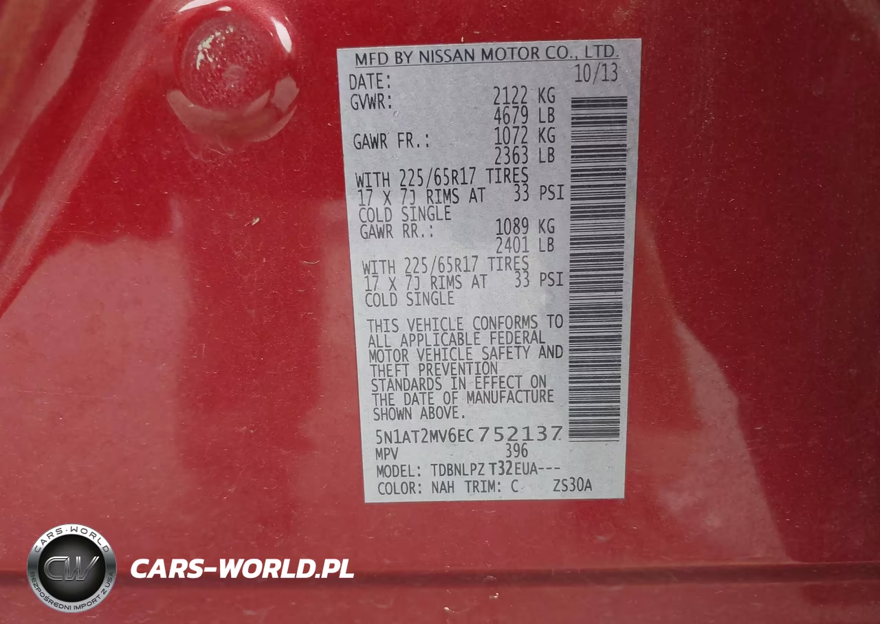2014 Nissan Rogue S VIN:5N1AT2MV6EC752137 - 9
